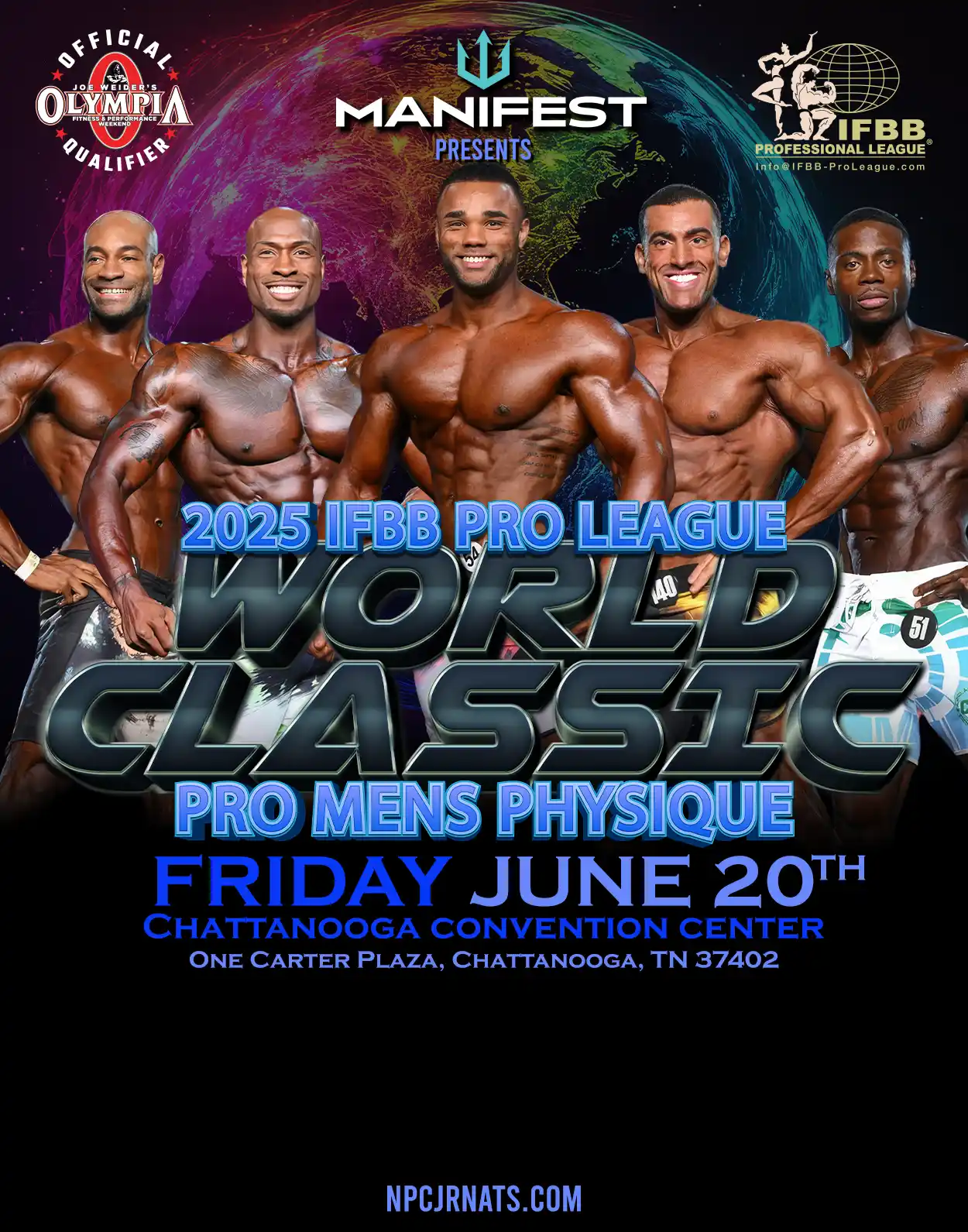 2025 IFBB Pro League World Classic Pro Mens Physique, June 20, 2025